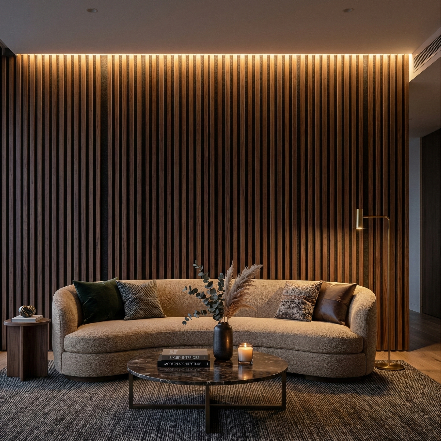 Premium Acoustic Slat Wall Panel – 270 × 110 cm - Aeki