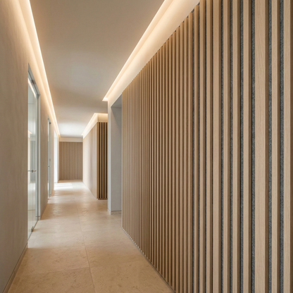 Premium Acoustic Slat Wall Panel – 270 × 110 cm - Aeki